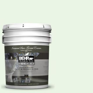 BEHR Premium Plus Ultra 5 gal. #430A 1 Mint Hint Semi Gloss Enamel Interior Paint 375005