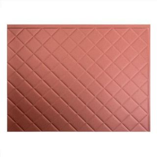 Fasade 24 in. x 18 in. Quilted PVC Decorative Backsplash Panel in Argent Copper B54 10