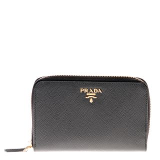 Prada Small Saffiano Leather Zip Wallet