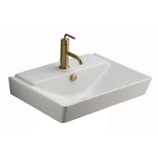 KOHLER Reve Self Rimming Bathroom Sink in Honed White DISCONTINUED K 5027 1 HW1