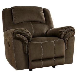 Quinnlyn Power Rocker Recliner   Coffee   Signature Design by Ashley