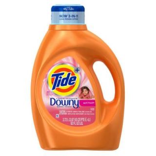 Tide 92 oz. April Fresh Liquid Laundry Detergent with Downy (48 Loads) 003700087455