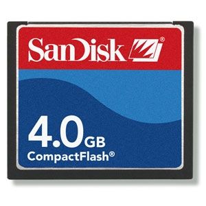 SanDisk 4.0GB Compact Flash Card