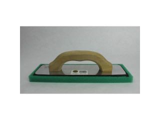 4"X12"X3/4" Green Foam Stucco and Grout Float Wood Handle MERIT PRO 00929 Green
