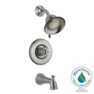 Delta Victorian 1 Handle 3 Spray Tub and Shower Faucet Trim Kit Only in Stainless (Valve and Handles Not Included) T14455 SSLHP