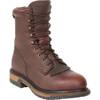 Rocky Waterproof Steel Toe EH Lacer Work Boot — Brown, Size 9 Wide, Model# 6717  Logger, Packer   Lacer Boots