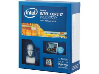 Intel Core i7 5820K Haswell E 6 Core 3.3 GHz LGA 2011 v3 140W BX80648I75820K Desktop Processor
