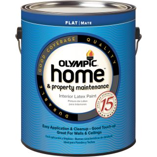 Olympic Home White Flat Latex Interior Paint (Actual Net Contents: 114 fl oz)