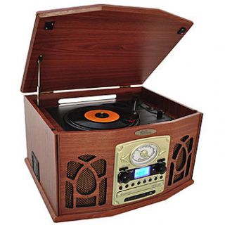 Pyle Pyle Retro Vintage Turntable with CD/MP3/Casette/Radio/USB/SD
