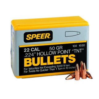 Speer TNT Bullets .22 .224 dia. 46 gr. SPFN 425100