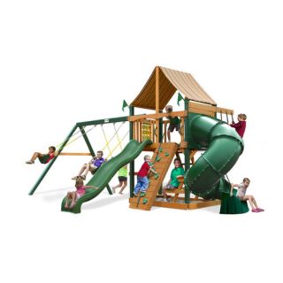 Mountaineer Swing Set with Western Ginger Sunbrella Canopy