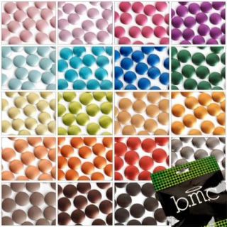 BMC Multiple Colors/Sizes Nail Art Studs Accessory Collection Set C, 7mm Discs