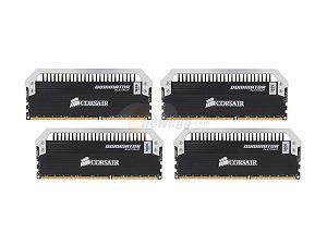 CORSAIR Dominator Platinum 32GB (4 x 8GB) 240 Pin DDR3 SDRAM DDR3 1866 (PC3 14900) Desktop Memory Model CMD32GX3M4A1866C9