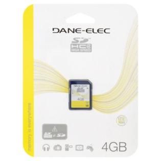 Dane Elec SD Card, HC 4 High Speed, 4 GB, 1 card   TVs & Electronics
