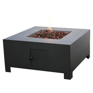 Threshold Square Propane Fire pit   Black