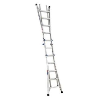Werner 22 ft. Aluminum Telescoping Multi position Ladder with 300 lb. Load Capacity Type IA Duty Rating MT 22