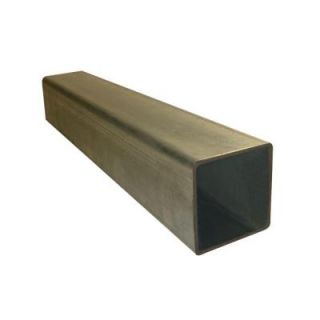 Protecto Fence 2 in. x 2 in. x 20 ft. Gray Metal Square Fence Tubing 20 008 380