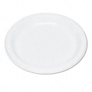 Tablemate 9 Plastic Plates, 9 Diameter, White, 125/Pk   Office