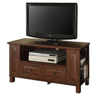 Walker Edison  44 in. Brown Wood TV Stand