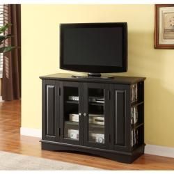 Black Highboy 42 inch Wood TV Stand   Shopping   Great Deals