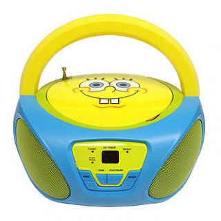 Nickelodeon SpongeBob SquarePants CD Boombox with AM/FM Radio   TVs