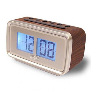 Jensen AM/FM Dual Alarm Clock With Digital Retro Flip Display   TVs