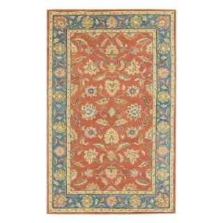 Home Decorators Collection Old London Terra and Blue 6 ft. x 9 ft. Area Rug 4561630110