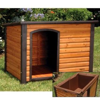 Precision Outback Log Cabin Dog House with Insulation Kit