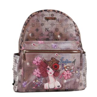 Nicole Lee Sunny Print Quinn 20 inch Fashion Backpack   16142656