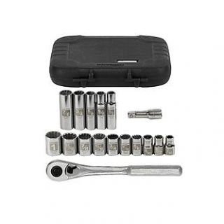Craftsman 17 pc. Socket Wrench Set, 12 pt., Inch, 1/2 in. Drive