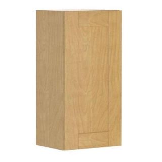 Eurostyle 15x30x12.5 in. Milano Wall Cabinet in Maple Melamine and Door in Clear Varnish W1530.M.MILAN