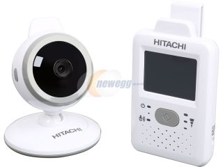 Open Box: Hitachi BCM241T08 2.4 GHz Digital Video Baby Monitor with Night Vision, Temperature Sensor