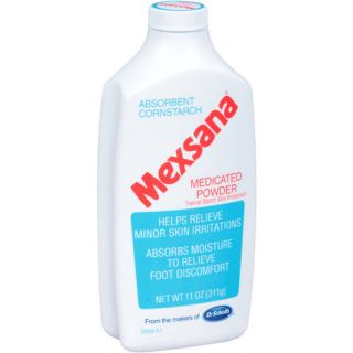 Mexsana Absorbent Cornstarch Medicated Powder, 11 oz