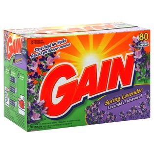 Gain  Detergent, Spring Lavender, 126 oz (7.87 lb) 3.57 kg