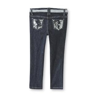Piper   Girls Sequined Belted Jeans