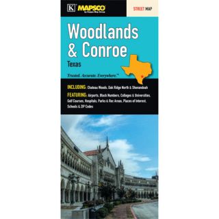 Woodlands and Conroe Texas Fold Map by Universal Map