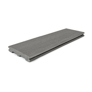 Style Selections Style Selections Natural Grey Groove Composite Deck Board (Actual: 0.94 in x 5.5 in x 12 ft)