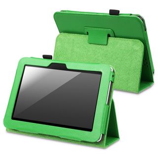 This item: BasAcc Green Leather Case with Stand for  Kindle Fire