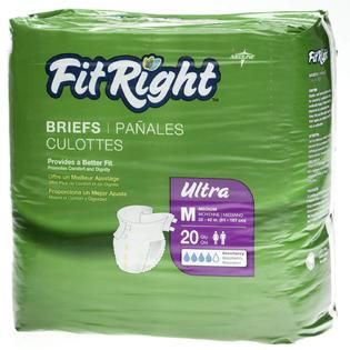 Medline Industries Inc. Fit Right Ultra Adult Brief   80 Count