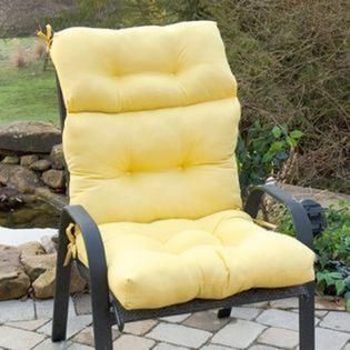 Greendale Home Fashions Outdoor High Back Chair Cushion, Sunbeam