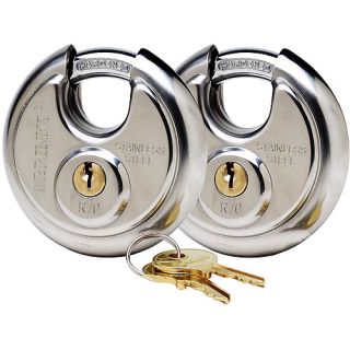 Discus Lock Two Pack. Same key fits both locks