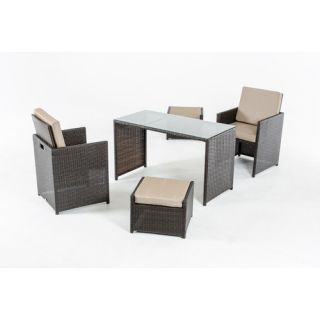 Renava Balcony 5 Piece Dining Set with Cushions by VIG Furniture