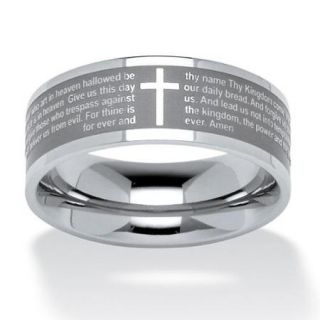 Lord's Prayer Ring in Stainless Steel   Size 13