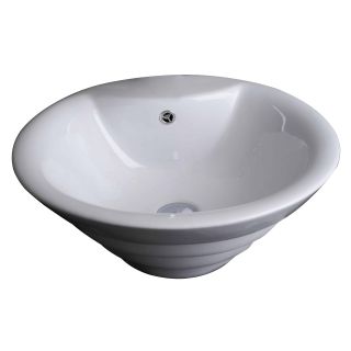 Round Vessel Sink with Overflow by American Imaginations