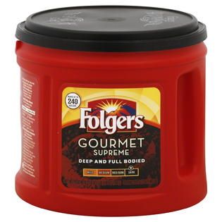 Folgers Coffee, Ground, Gourmet Supreme, Dark, 27.8 oz (1 lb 11.8 oz