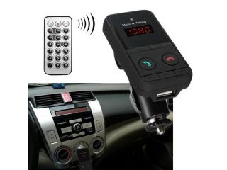 Handsfree Car Wireless MP3 Player Bluetooth FM Transmitter USB SD Mic Remote FF