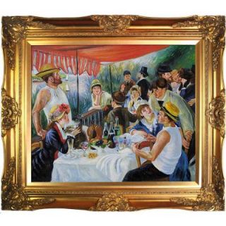 20 in. x 24 in. Luncheon of The Boating Party Hand Painted Vintage Artwork RN556 FR 6996G20X24