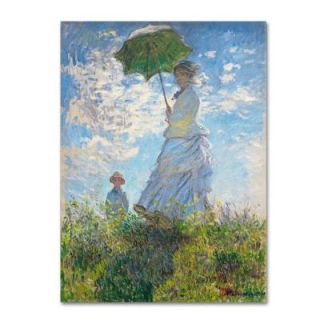 Trademark Fine Art 24 in. x 32 in. "Woman with a Parasol 1875" Canvas Art BL01474 C2432GG