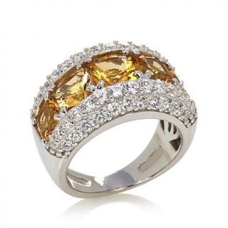 Jean Dousset 5.43ct Absolute™ and Citrine "Ombre" Sterling Silver Ring   1827233