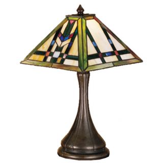Prairie Wheat 17 H Table Lamp with Square Shade by Meyda Tiffany